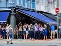 SINGAPORE Ã¢â¬â 26 DEC 2019 Ã¢â¬â Crowd of onlookers in the Central Business District CBD watch the Ã¢â¬Åring of fireÃ¢â¬Â solar